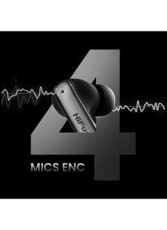 HiFuture SonicAIR 4MIC 35Hrs Comfort Fit Wireless Earbuds, White Color, HESA  - Image 5