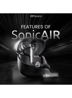 HiFuture SonicAIR 4MIC 35Hrs Comfort Fit Wireless Earbuds, White Color, HESA  - Image 4