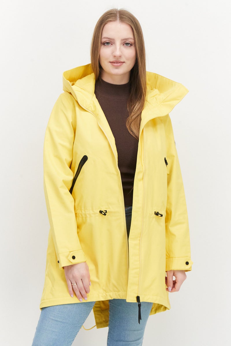 Aigle Women Plain Parka Jacket ,Yellow  - Image 1