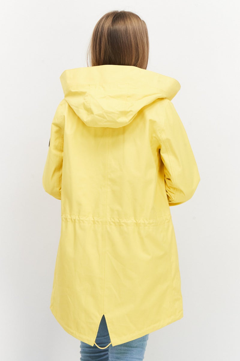 Aigle Women Plain Parka Jacket ,Yellow - Image 2