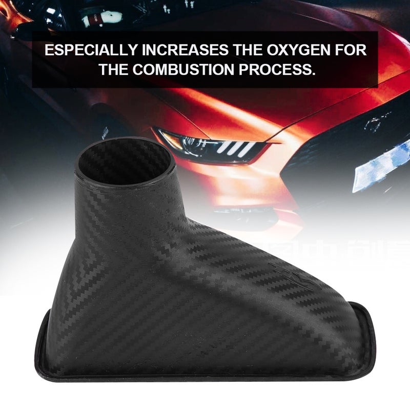 Universal Car Modified Front Bumper Air Intake Turbo Turbine Inlet Pipe Funnel Kit Square - Image 5