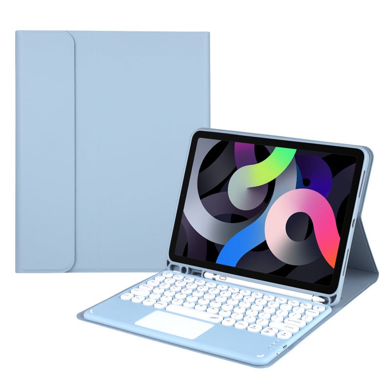 Suitable For Ipad10.9 Bluetooth Keyboard Protective Case 10.2 Touch Keyboard A9Plus Leather Case - Image 2