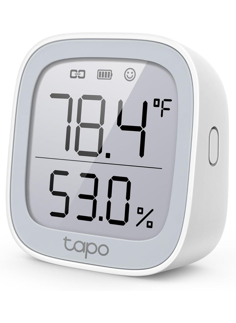 Tapo TP-Link Smart Temperature and Humidity Monitor | Requires Hub | 2.7" E-Ink Display | Swiss-Made Sensor | Long-Lasting Performance | Real-Time Notification | Visual Graphics | T315 - Image 1