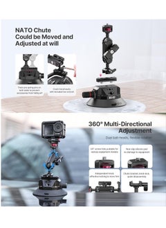 Ulanzi Ulanzi SC-02 Strong Suction Cup Mount for Camera Action Camera | Compatible with Sony Canon Nikon Mirrorless DSLR Camera | 3KG Max Load | 12cm Base Mount | Phone Action Camera Mounts  - Image 3