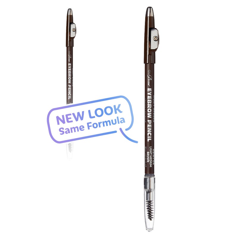Ruby Kisses GoBrow Eyebrow Pencil, Sharpenable, Longwear, Long Lasting Eyebrow Wooden Pencil for Natural-Looking Brows 3 PACK (Medium Brown) - Image 2