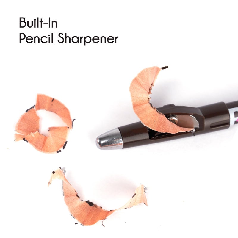 Ruby Kisses GoBrow Eyebrow Pencil, Sharpenable, Longwear, Long Lasting Eyebrow Wooden Pencil for Natural-Looking Brows 3 PACK (Medium Brown) - Image 5