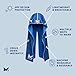 MISSION Cooling Hoodie Towel Evaporative Cool Technology Cools Instantly When Wet UPF 50 Sun Protection Contours Your Head to Stay in Place Great for Sports Fitness Gym Astra Lapis Blue - Image 2