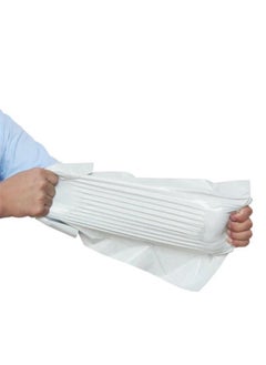 Generic A set of shipping bags consisting of 10 bags, size 25*35, white color  - Image 1