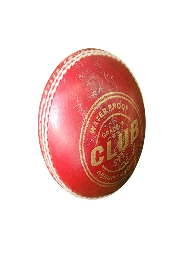 PUREFORCE Leather Cricket Ball | Hand-Stitched Professional Grade | Durable for Test, ODI, T20 & Practice Matches | Swing & Seam Optimized | Premium Shine & Consistent Bounce, Red - Image 2