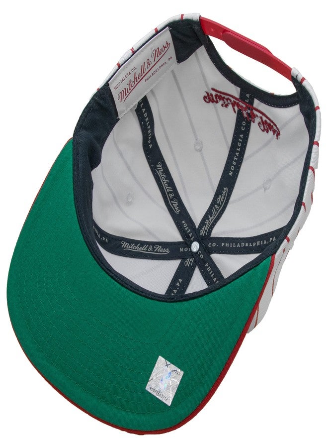 ميتشل آند نيس قبعة ميتشل آند نيس الرجالية ذات الخطوط الرفيعة الكلاسيكية لفريق شيكاغو بولز - Image 3