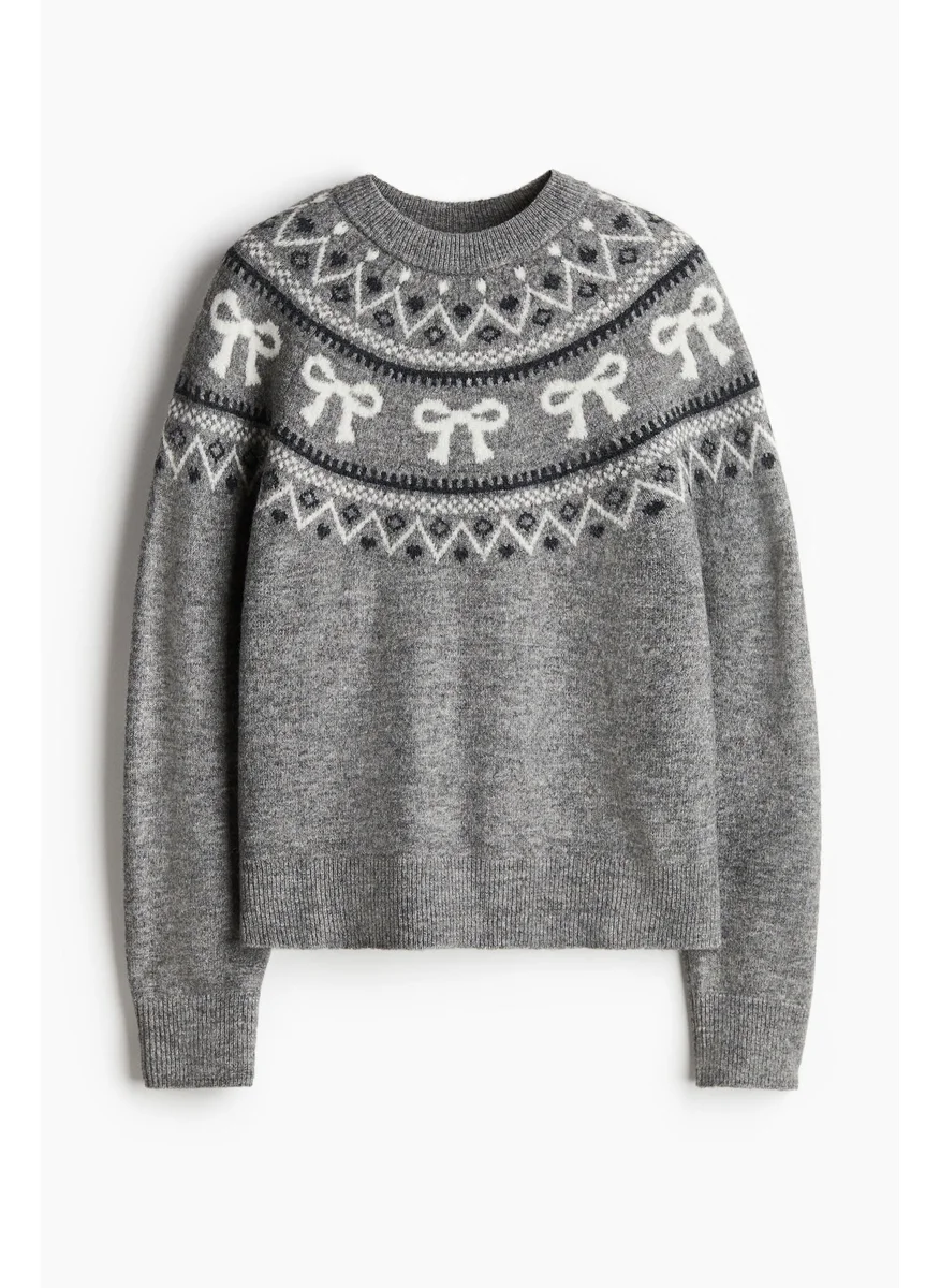 اتش اند ام Jacquard-Knit Jumper