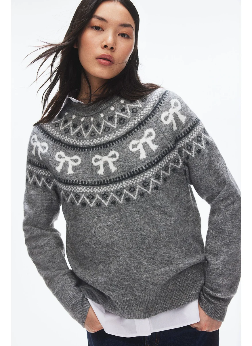 اتش اند ام Jacquard-Knit Jumper