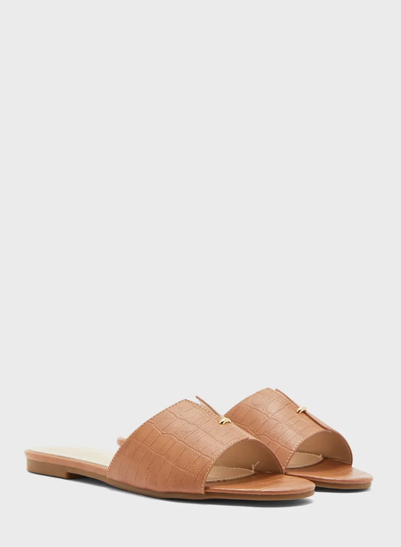 Khizana Croc Slide On Sandals