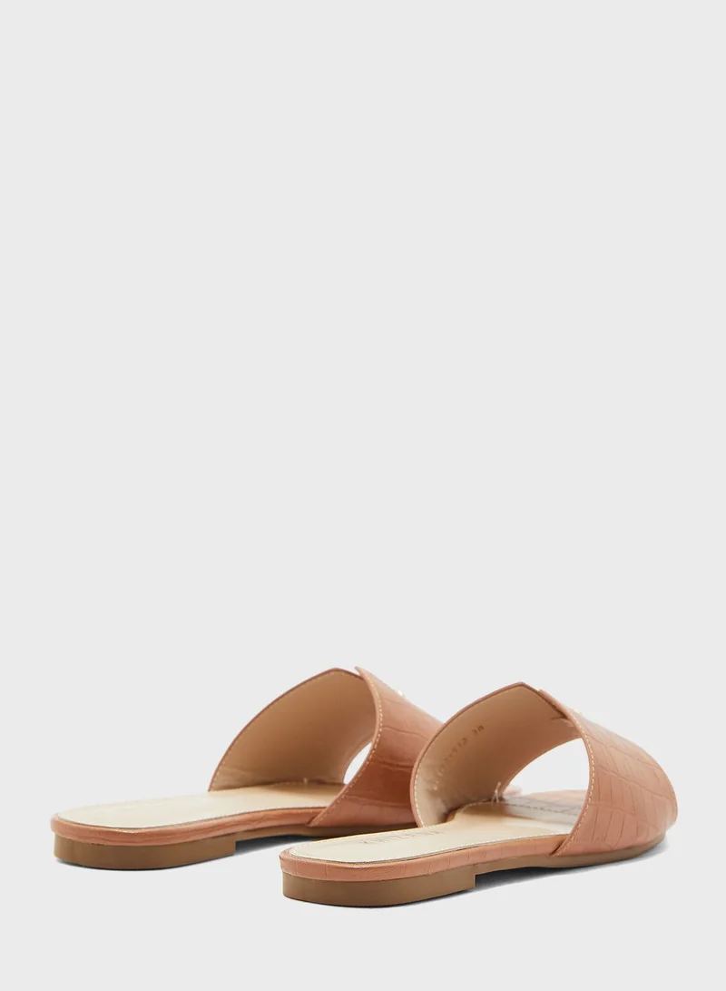 Khizana Croc Slide On Sandals
