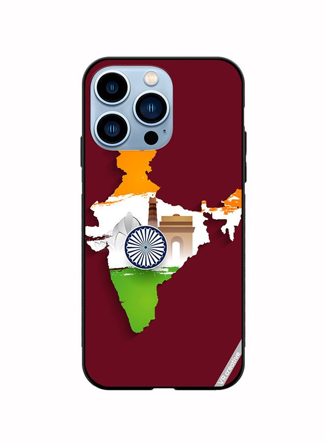 VR CREATIVE Protective Case Cover For Apple iPhone 14 Pro Max India Map Design Multicolour - Image 1