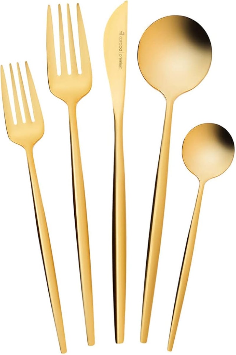 Karaca Orion Gold 30 Piece Cutlery Set for 6 People