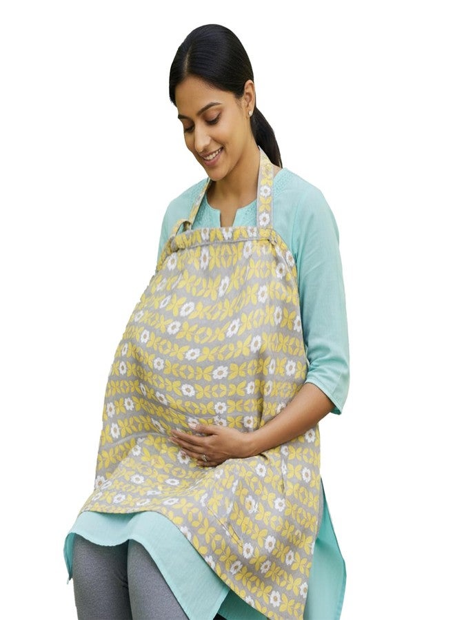 BabyMoo Baby Moo Nursing Cover for Feeding Moms | Breathable Soft Cotton Nursing Cover for Breast Feeding | Multi Use Breast Feeding Cover for Mothers | Feeding Apron for Moms - Image 1