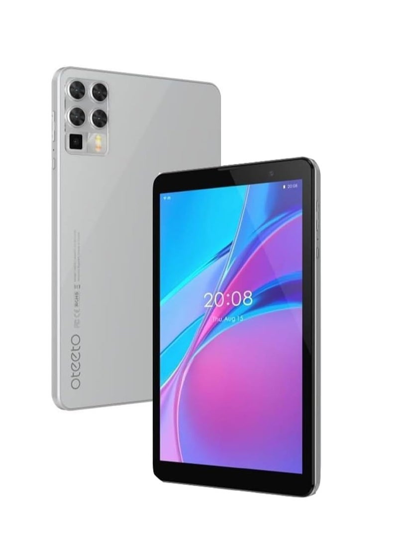 Oteeto Tab 8 5G Android Tablet PC, 8 Inch Display, Keyboard, 8GB RAM, 256GB ROM, 5000 mAh Battery, Grey  - Image 1