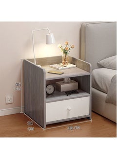 NKX Home Bedside Storage Cabinet With Drawer And Shelf  - Image 3