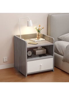 NKX Home Bedside Storage Cabinet With Drawer And Shelf  - Image 2