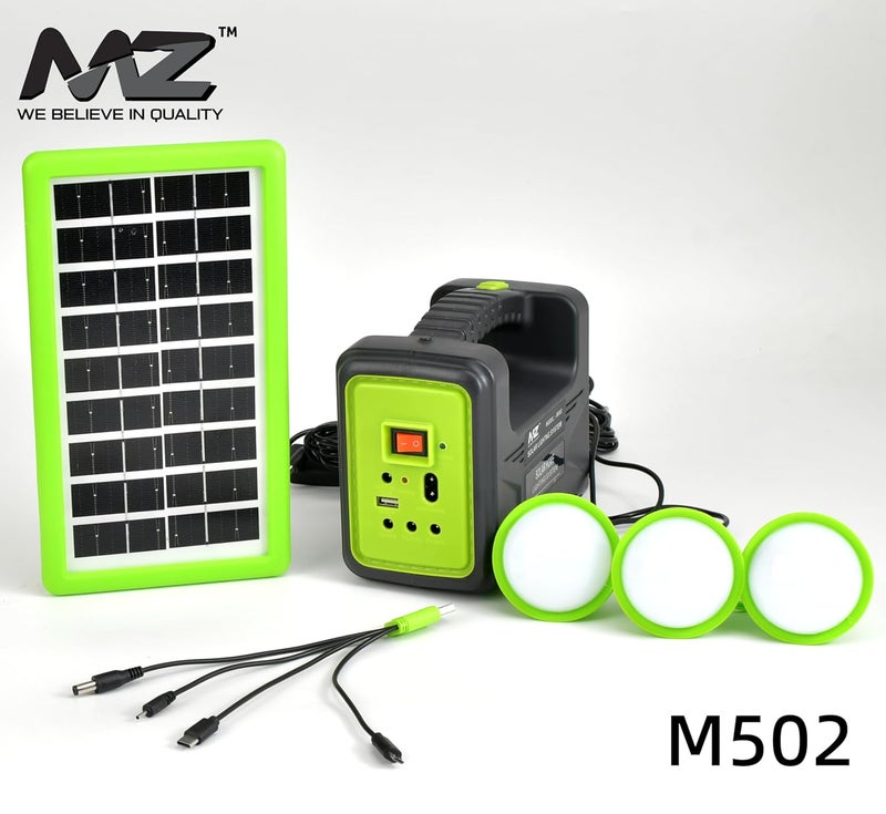 Mz MZ M502 Portable Solar Light System Motion Sensor Wireless Waterproof with 4500 mAh Battery 50W Laser LED 75W Tube Light for Camping Home Emergency Portable Mini Solar Light  - Image 2