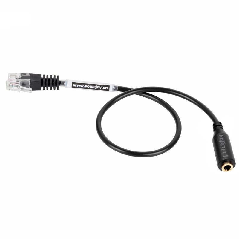 VoiceJoy كابل محول سماعة هاتف ذكي VoiceJoy 3.5mm إلى RJ9 - محول سماعة 3.5mm إلى هواتف المكتب IP - Image 1