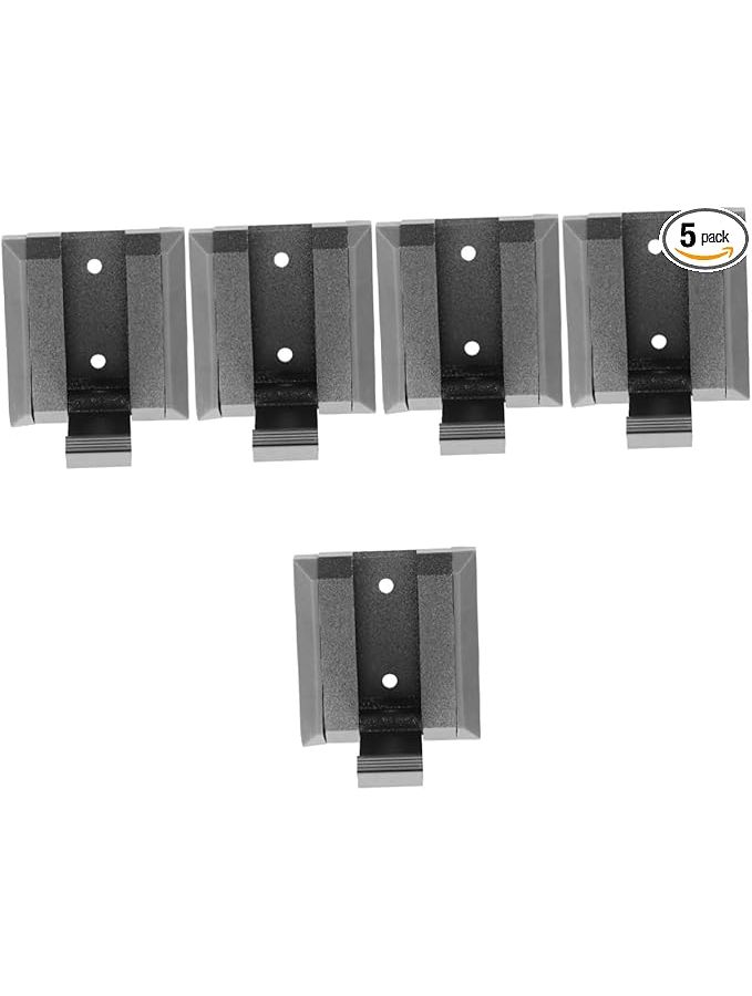 Bathroom Space Saving Towel Hooks 5 Pack Easy Install Modern Wall Hangers - Image 1