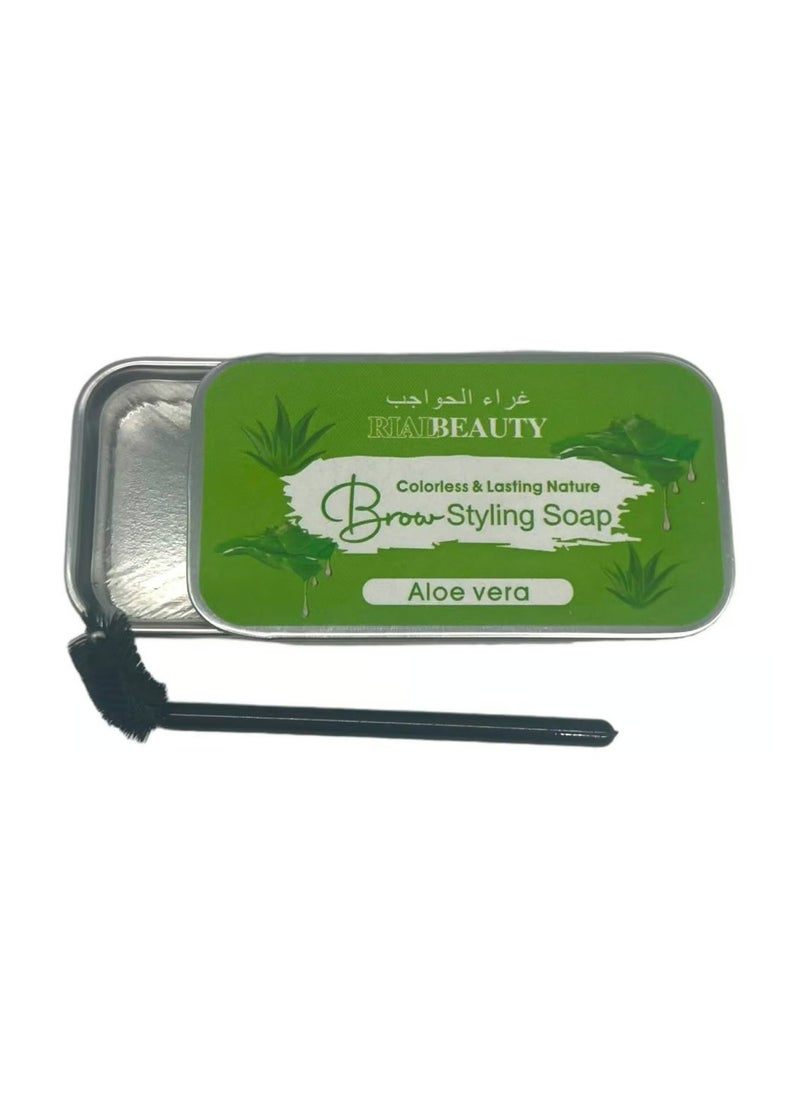 RIALBEAUTY - Colorless And Lasting Nature Brow Styling Soap Aloe Vera 10 g - Image 1