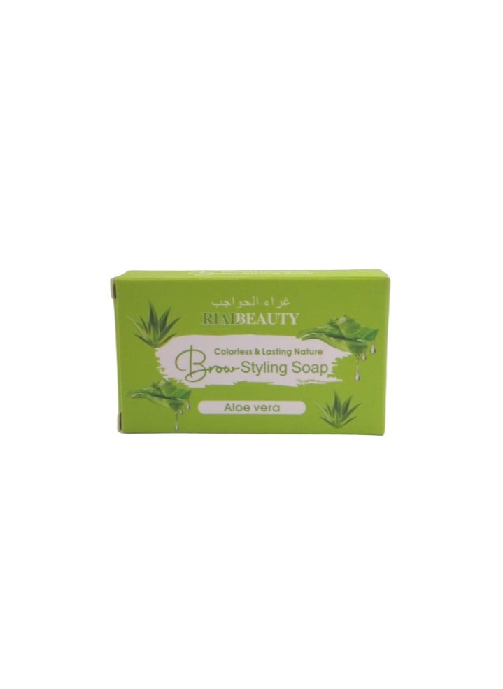 RIALBEAUTY - Colorless And Lasting Nature Brow Styling Soap Aloe Vera 10 g - Image 1