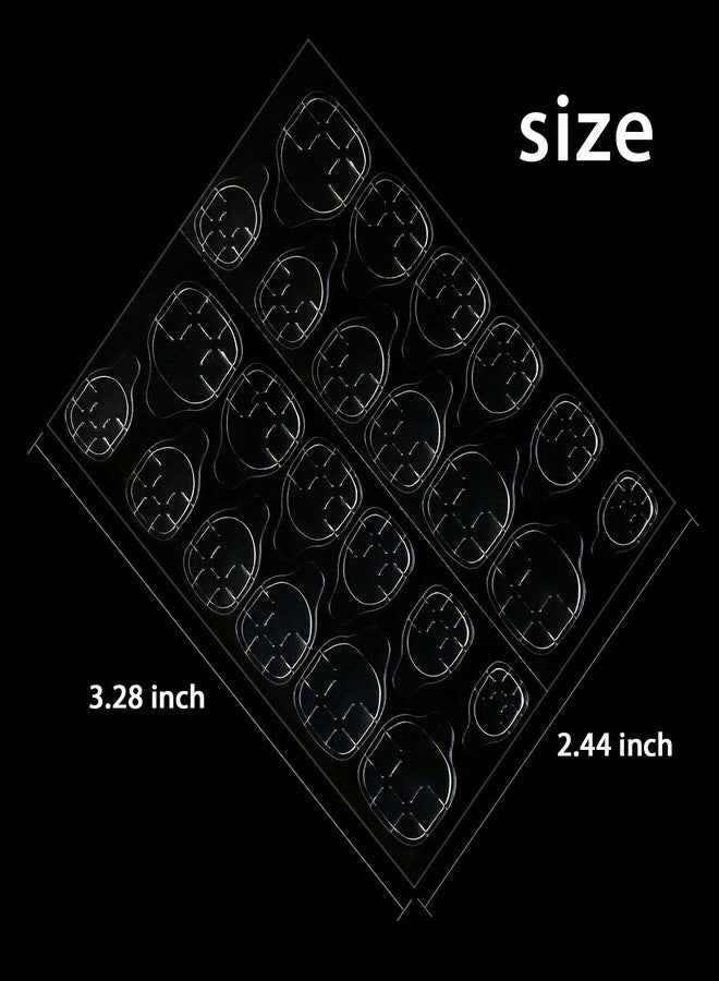 Allstarry 1200pcs (50 Sheets) Adhesive Tabs Ultrathin Waterproof Breathable Double-Sided Jelly Nail Sticker Super Sticky False Nail Glue Sticker Transparent Flexible for Manicure - Image 2