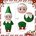Voiiake Christmas Tiny Elf Doll Baby Miniature Elf Decoration Boy and Girl Xmas Family Kids for Christmas Decorations Doll Ornament Stocking Stuffers - Image 4