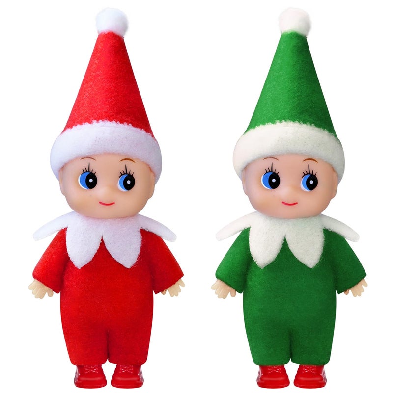 Voiiake Christmas Tiny Elf Doll Baby Miniature Elf Decoration Boy and Girl Xmas Family Kids for Christmas Decorations Doll Ornament Stocking Stuffers - Image 3