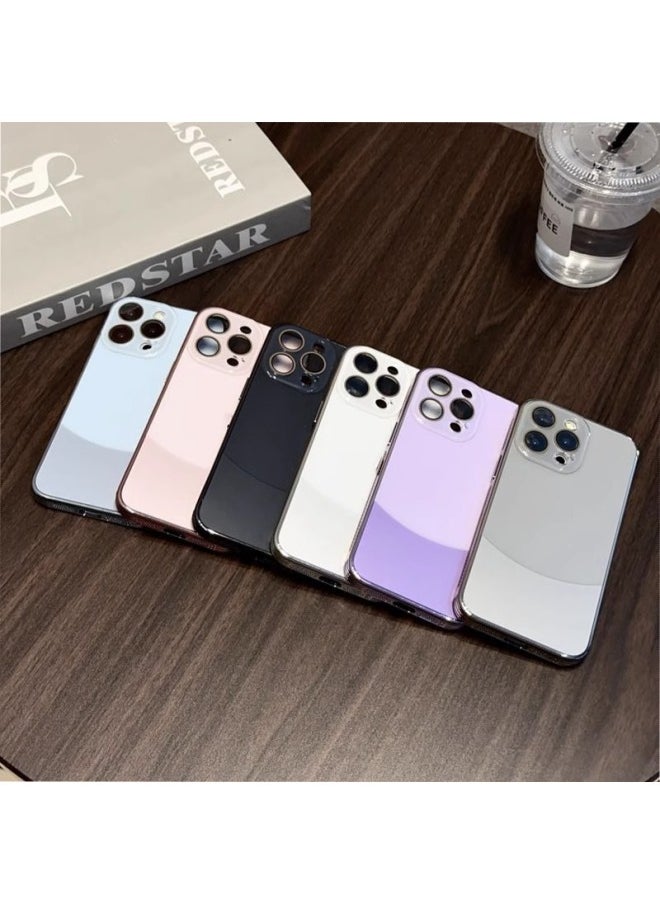 ماركة غير محددة - غطاء جلدي سادة لهاتف Iphone16promax مع إطار تبريد مطلي بالكهرباء لهاتف Iphone15 غطاء حماية شامل - اللون: Shuangpin [فضي رملي أبيض] نمط جلدي مقاوم للسقوط من الجانب وتبديد الحرارة - الموديل المطبق: لهاتف Iphone16pro - Image 1