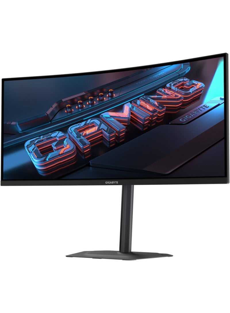 GIGABYTE GS34WQCA Curve Gaming Monitor, 34" VA Display, WQHD Resolution, 1500R Curvature, 120Hz Refresh Rate, 1ms (MPRT) Response Time, AMD FreeSync Premium Technology | GS34WQCA Black - Image 3