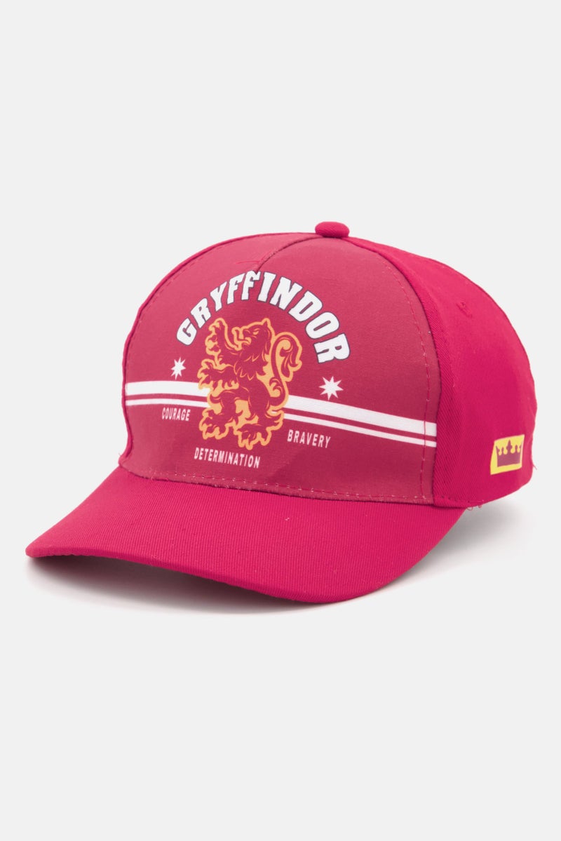 Harry Potter Kids Boy Printed Adjustable Cap, Dark Red  - Image 1