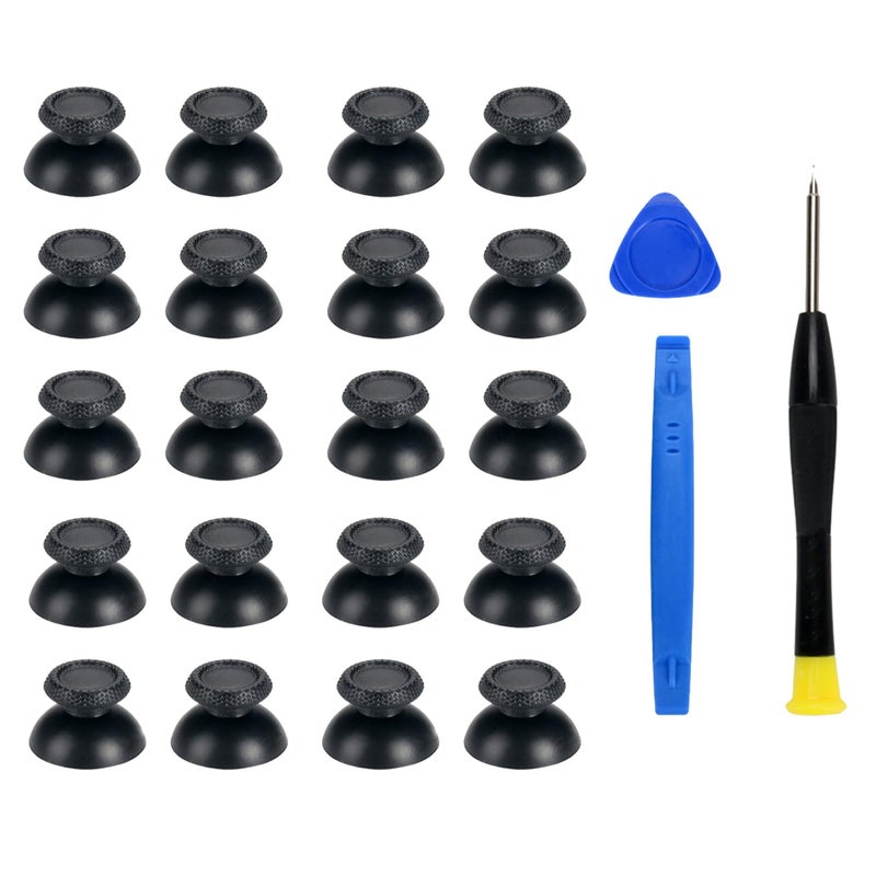 COMZPLIFE 20 Pack Black Replacement Thumbsticks for DualSense PS5 Controller, Custom Analog Thumb Stick Joystick Grip Replacement for PlayStation 6 Controller - Image 5