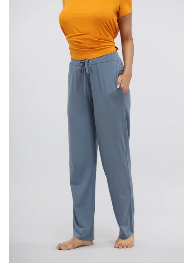 NeceSera China Blue Straight Supima Lounge Set