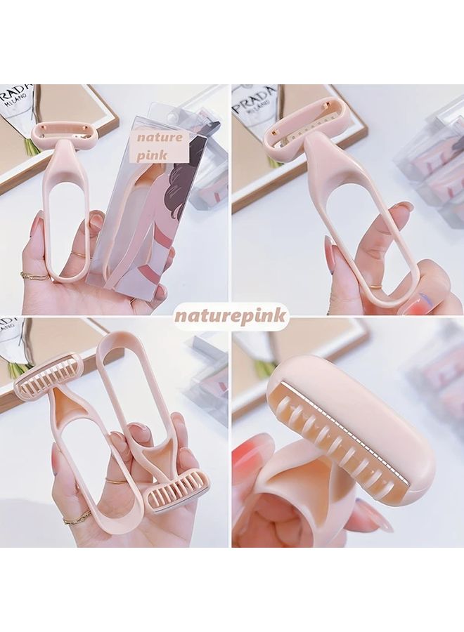 4 Pink 4 Gray 4 Green Body Hair Shaver 12pcs Non Inductive Gentle Lady Shaving Tool Macro Blade - Image 2