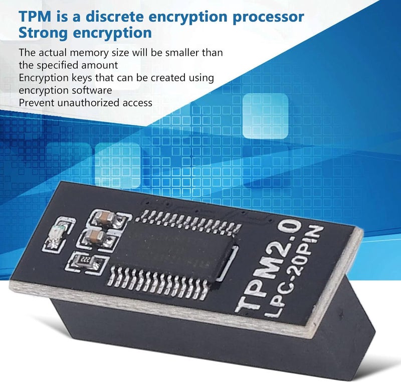 TPM 2.0 Security Module Encrypted Processor for Windows 11 DDR4 Memory 20Pin Remote Card - Image 1