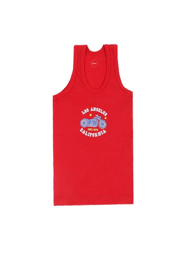 KEATY Premium Cotton Innerwear Newborn Baby Boys and Girls Vest Baniyan Sleeveless Sando Shirt Ganji with Regular Fit Tank-Tops Toddler(Pack of 4) (in, Age, 3 Years, 4 Years, Regular, Multicolor) - Image 4