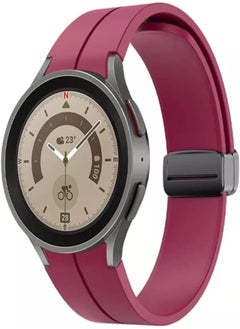 Dado Silicone Strap With Magnetic folding Buckle Compatible with Samsung Galaxy Watch 6 Classic 47/43mm | 5 Pro 45mm | 4 Classic 46/42mm | Watch 6/5/4 44/40mm, Special strap No Gap design