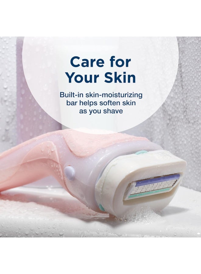 Intuition Schick Intuition Advanced Moisturizing Womens Razor with Shea Butter, 1 Handle with 2 Refills - Image 3