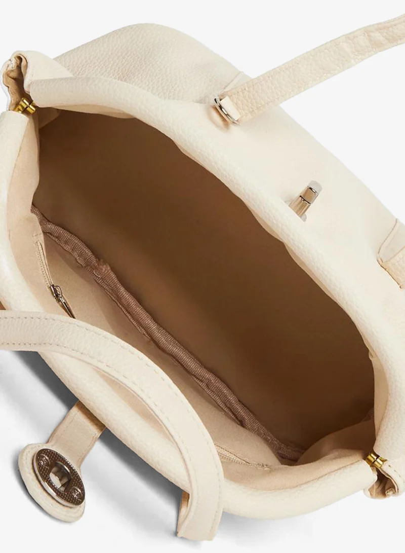 Styli  Women Off White Dome Satchel Handbag for Women | Best Price UAE