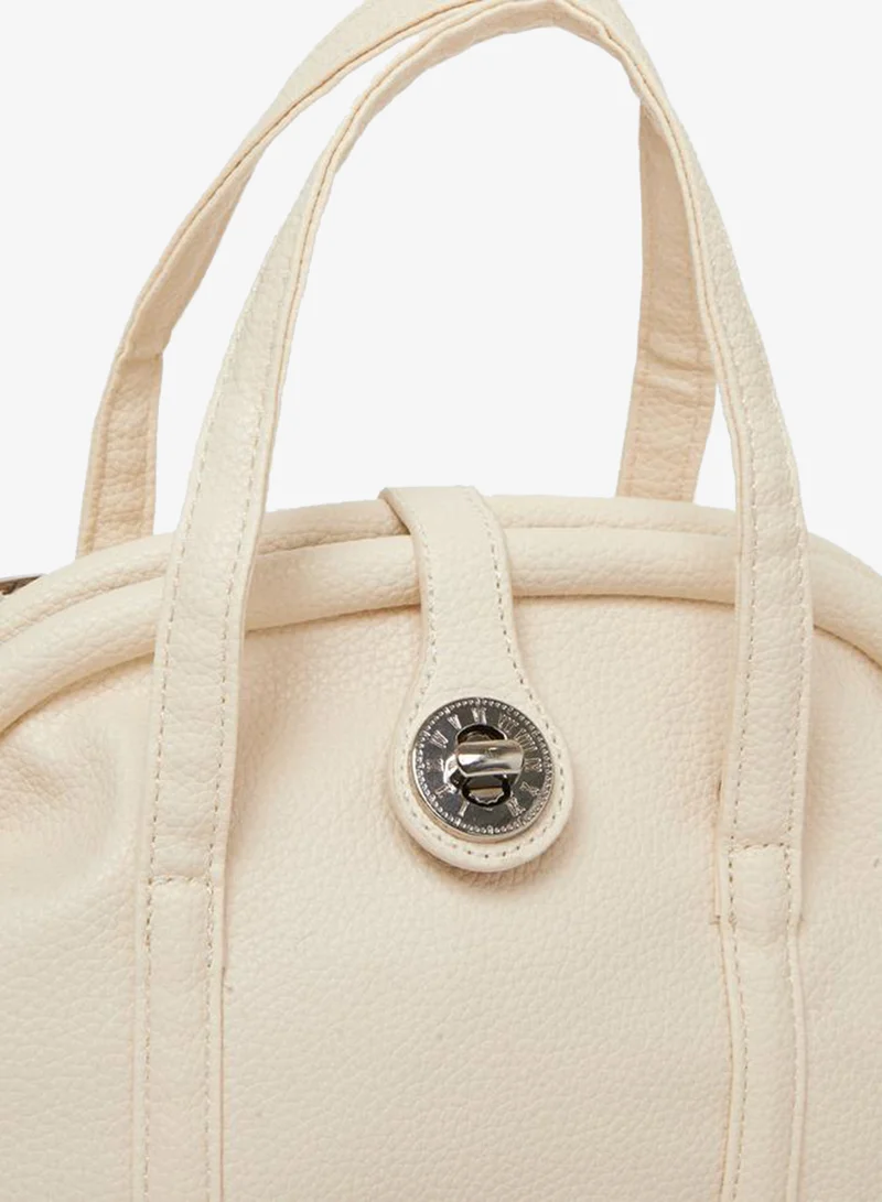 Styli  Women Off White Dome Satchel Handbag for Women | Best Price UAE