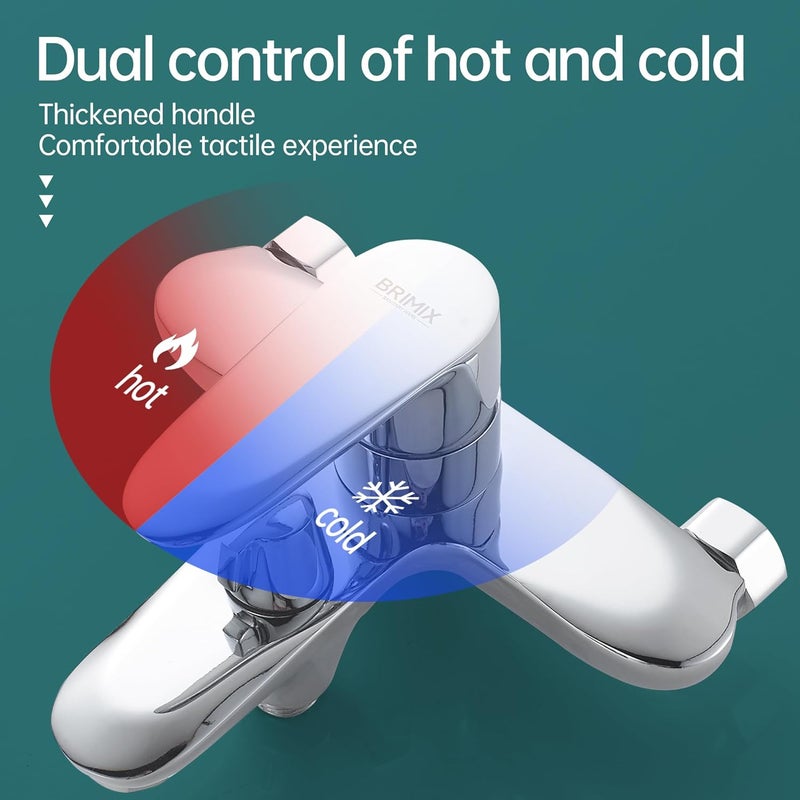 BRIMIX خلاط دش مع رأس دش محمول - Image 3