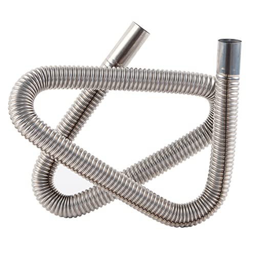 KAABEE Diesel Heater Exhaust Pipe Flexible Exhaust Tubing Generator Flex Extension Pipe Stainless Steel 1"/2.5cm Inner Diameter (78INCH 200CM) - Image 2