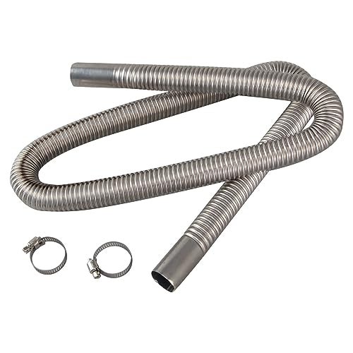 KAABEE Diesel Heater Exhaust Pipe Flexible Exhaust Tubing Generator Flex Extension Pipe Stainless Steel 1"/2.5cm Inner Diameter (78INCH 200CM) - Image 5