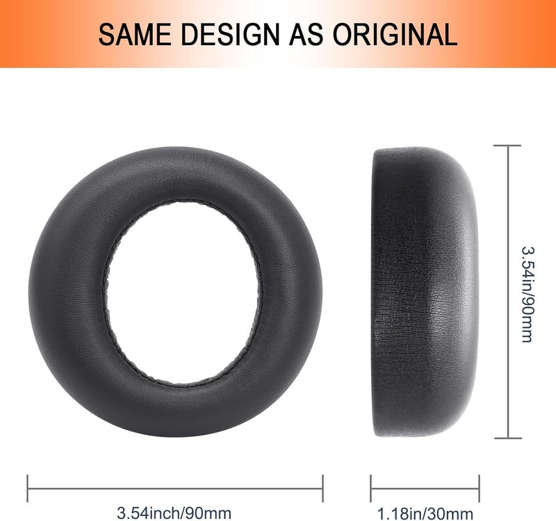 G GVOEARS PS5 Ear Pads Replacement, Earpad Covers for Sony PlayStation 5 Pulse 3D Wireless Headset with Durable Protein Leather (Black) - Image 4