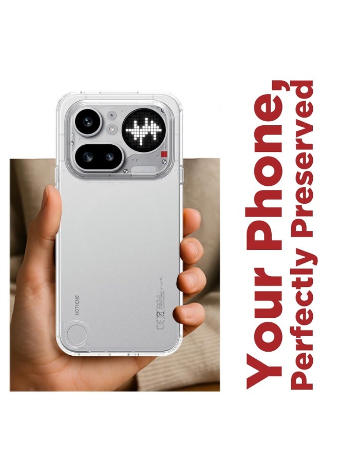Crystal Clear Back Cover Case for Nothing Phone 4a Pro 5G Shock Proof Design Transparent Back Cover Case for Nothing Phone 4a Pro 5G - Image 5