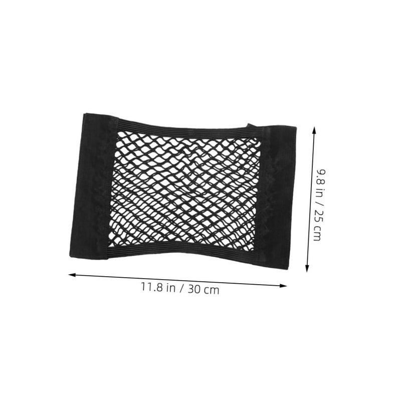 2Pcs Black Double Layer Mesh Cargo Net Car Trunk Organizer For SUV Camping Accessories - Image 3